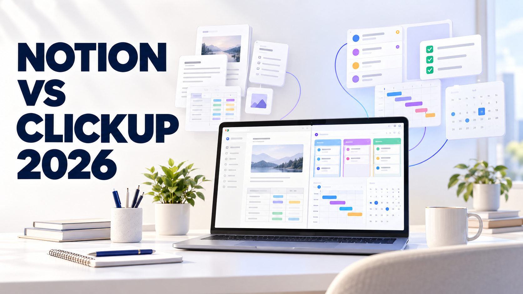 Notion vs ClickUp 2026 productivity tool comparison